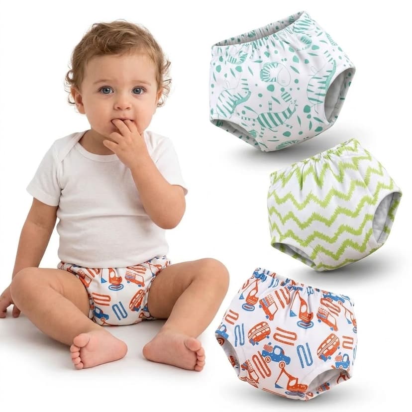 Reusable Cloth Diapers for Babies | Adjustable 3M–3 Years | Leak-Proof & High Absorbency | Cotton Washable Diaper with 3 Inserts | Rash-Friendly Breathable Design | Combo Pack (Pack of 3)
